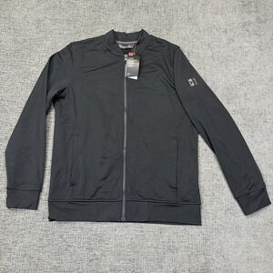 Under Armour Jacket‎ Men's M Black ColdGear Full Zip Bomber Athletic NWT